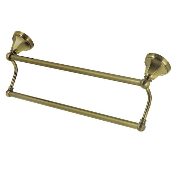 BA4813AB Metropolitan 24" Dual Towel Bar, Antique Brass